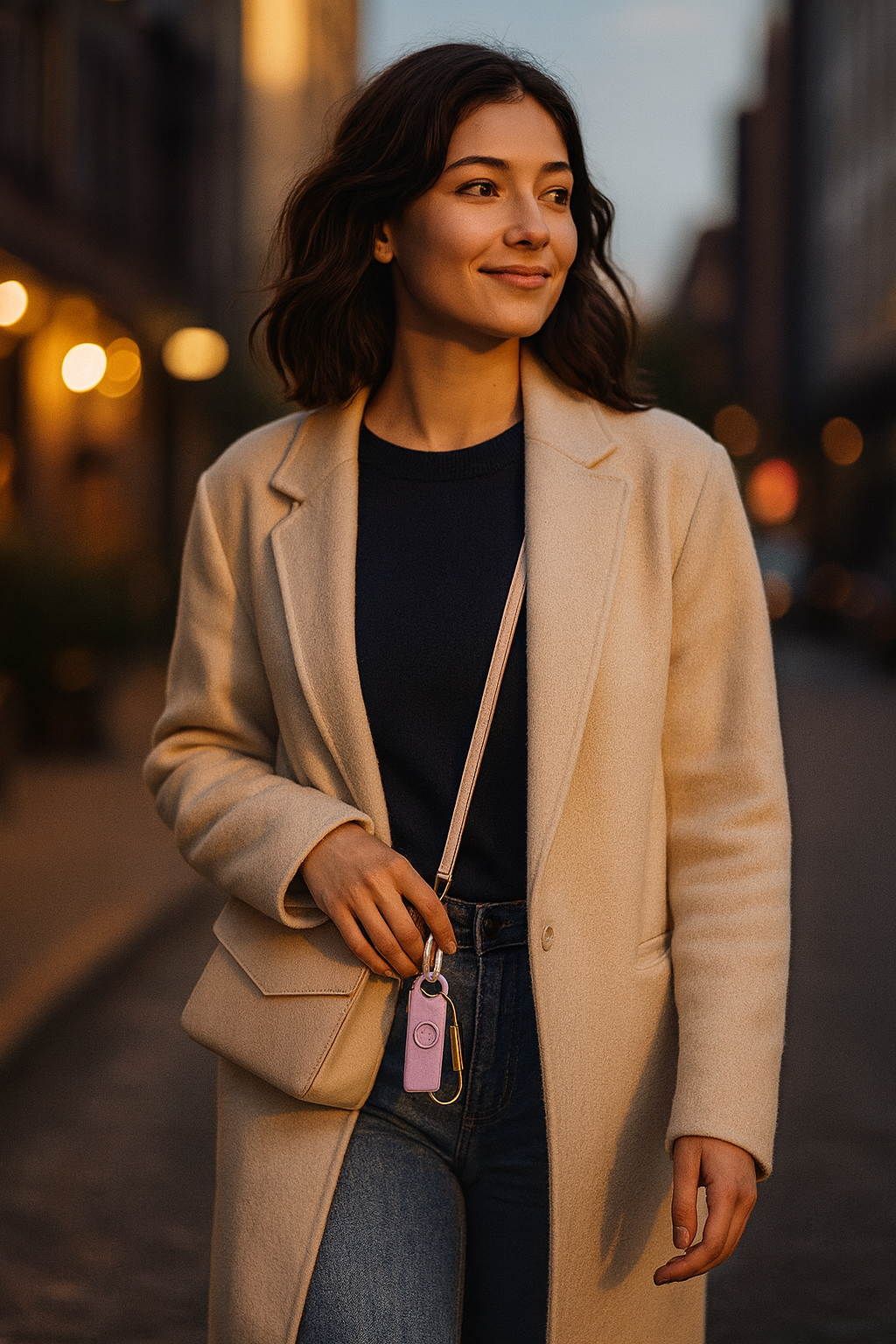 Alarme personnelle portable rose