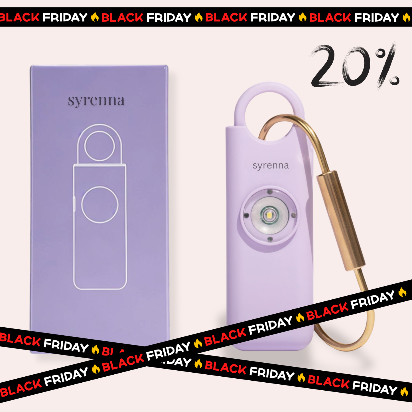 Alarme personnelle portable violette